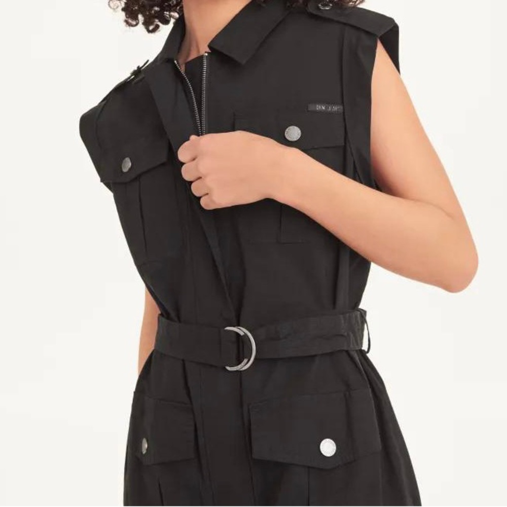 DKNY Black Sleeveless Poplin Dress NWTS sz XL ​**PRICE REDUCED**